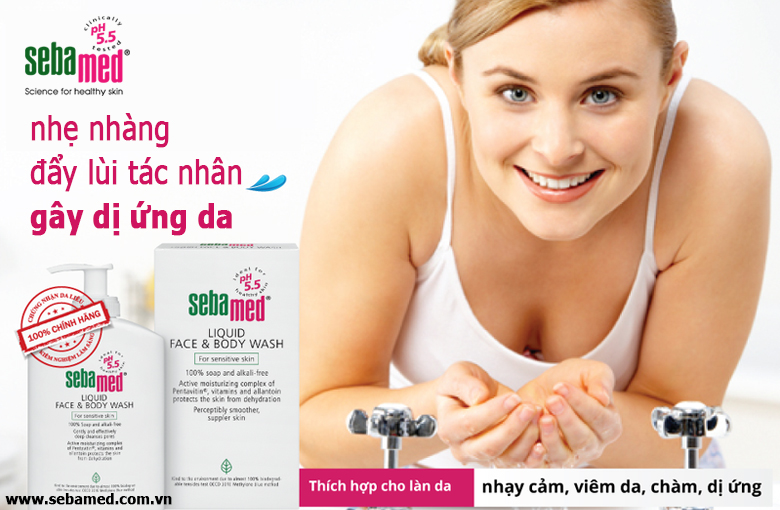 Review - Sữa rửa mặt và tắm toàn thân Sebamed Liquid Face and Body Wash 5 - 8 Sữa rửa mặt và tắm toàn thân dành cho da nhạy cảm Sebamed