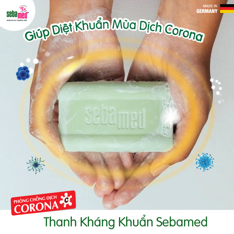 Thanh kháng khuẩn Sebamed và Xà phòng thông thường có gì khác biệt? 3 - 5 thanh khang khuan ngua corona - 4 - Sebamed