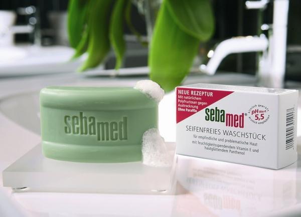 Thanh làm sạch kháng khuẩn cho da Sebamed, xà phòng làm sạch tốt, mềm da.