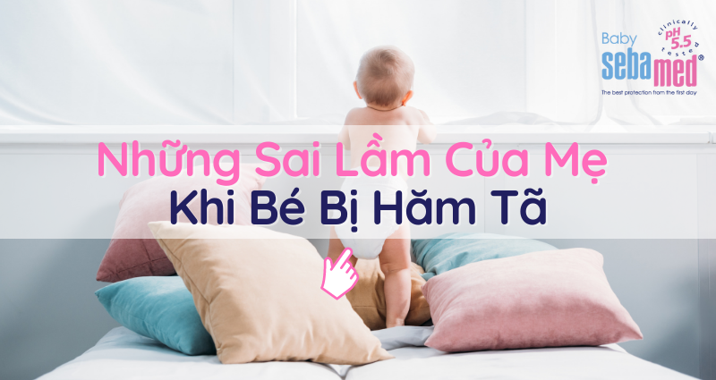 6 sai lầm của mẹ khi bé bị hăm tã cần tránh 1 - 1 Những sai lầm của mẹ khi bé bị hăm tã