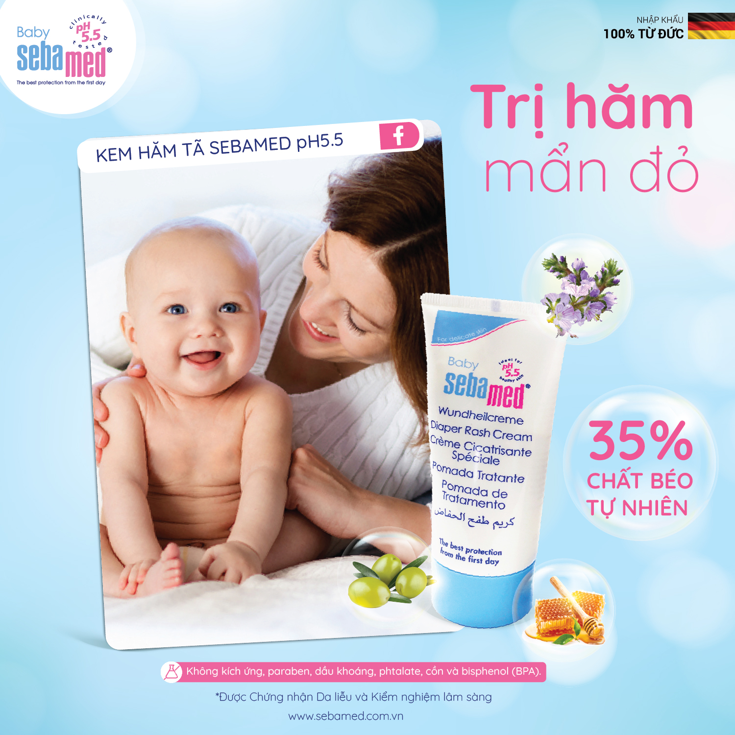 Lựa chọn kem hăm tã an toàn phù hợp cho bé