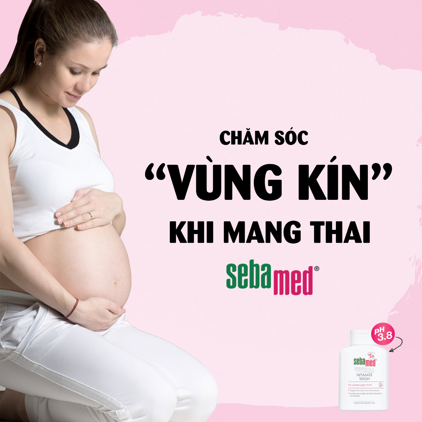 Dung Dịch Vệ Sinh An Toàn Cho Phụ Nữ Mang Thai 1 - 1 Dung dịch vệ sinh phụ nữ Sebamed pH3.8