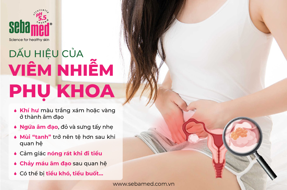 Viêm nhiễm phụ khoa và những điều cần biết 2 - 2 Dấu hiệu của viêm nhiễm phụ khoa