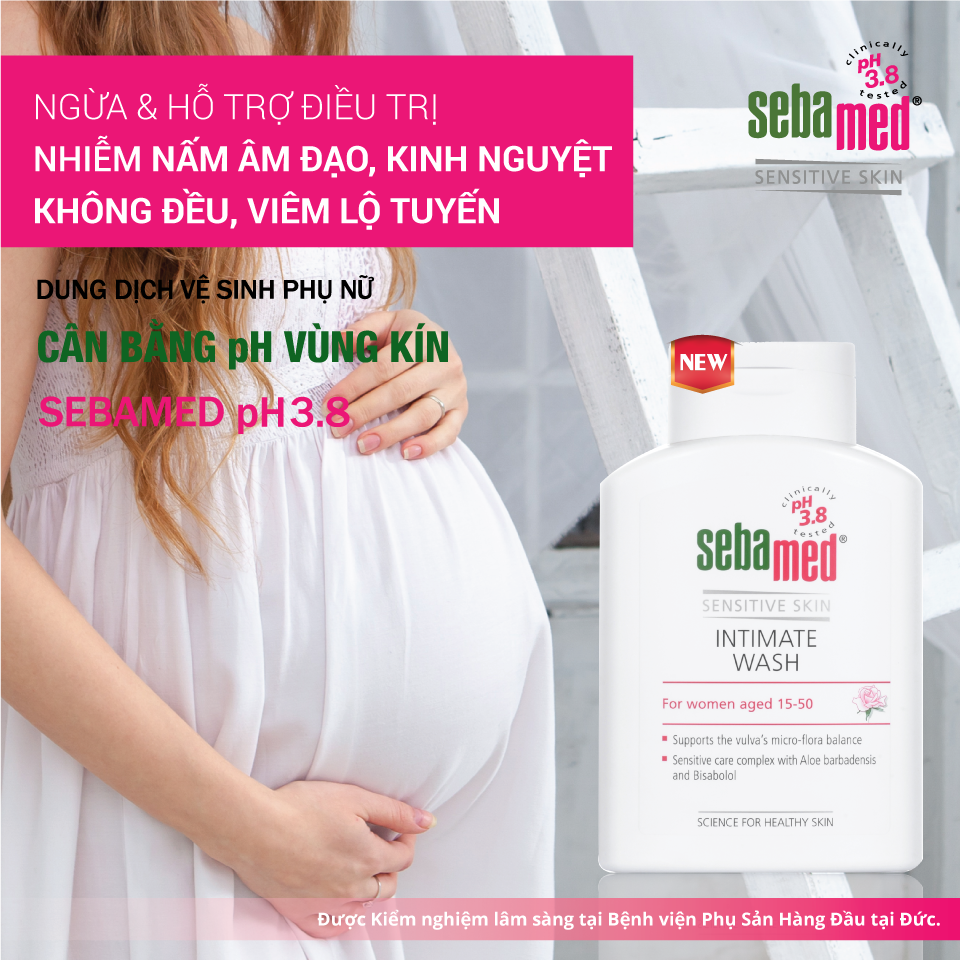 Phụ nữ mang thai có sử dụng dung dịch vệ sinh? 1 - 1 Dung dịch vệ sinh phụ nữ Sebamed pH3.8