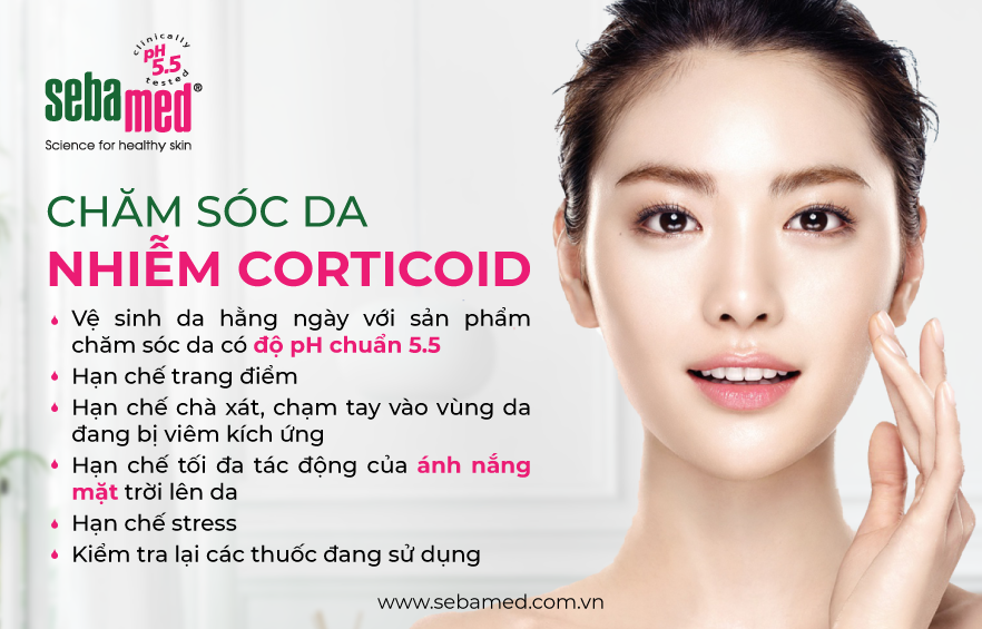 Da nhiễm corticoid 