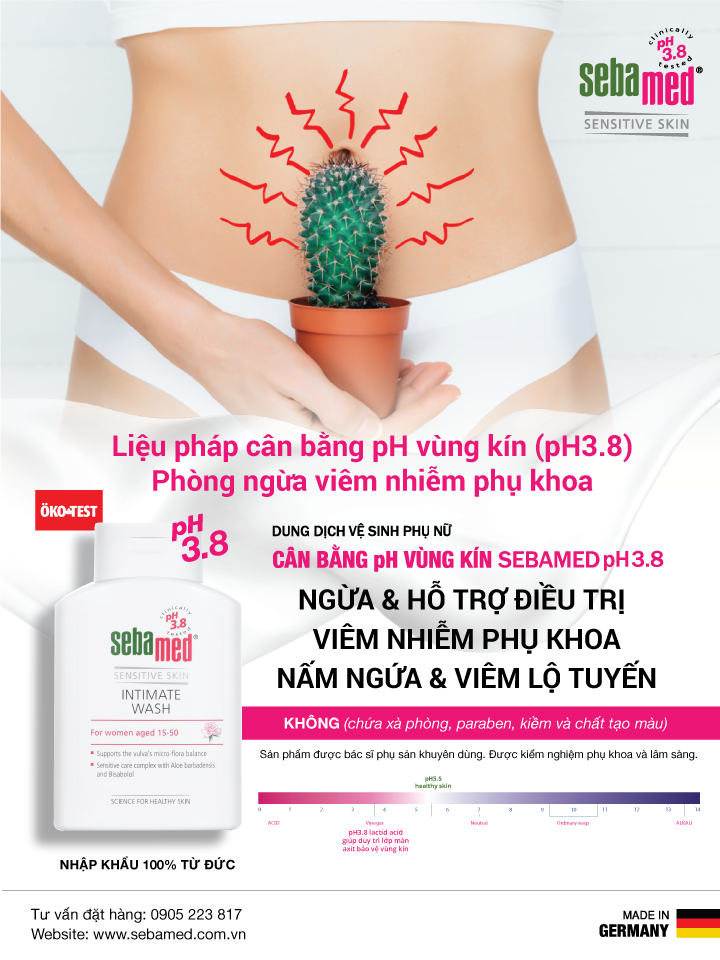 Dung vệ sinh phụ nữ Sebamed pH 3.8: Người vệ sĩ thầm lặng của các chị em 6 - 9 Dung dịch vệ sinh phụ nữ Sebamed pH3.8