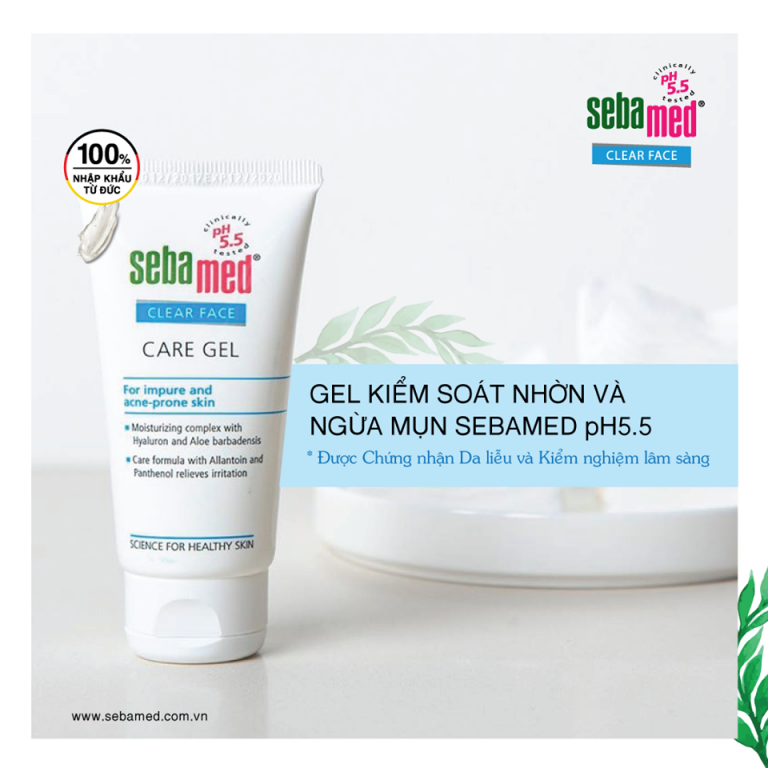Sản Phẩm Bán Chạy Nhất Dòng Trị Mụn Sebamed Clear Face! 3 - 3 Gel dưỡng ẩm chăm sóc và bảo vệ da Sebamed pH5.5 – www.sebamed.com.vn