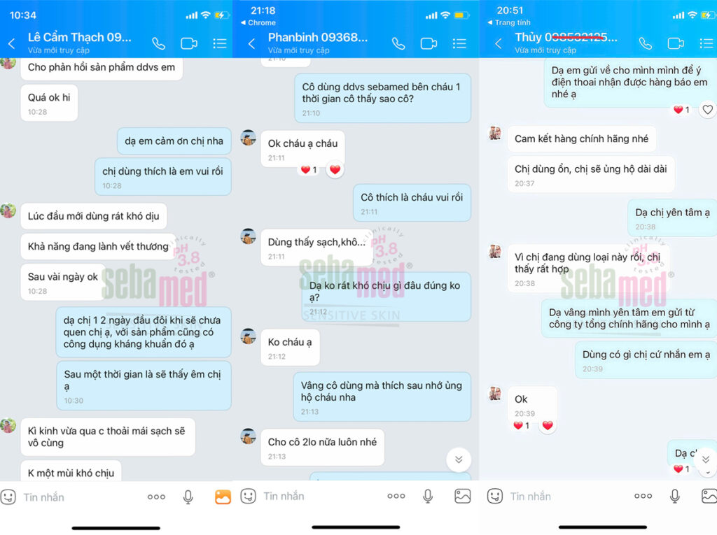 Dung vệ sinh phụ nữ Sebamed pH 3.8: Người vệ sĩ thầm lặng của các chị em 14 - 19 Cảm nhận khách hàng thực tế sau khi sử dụng dung dịch vệ sinh Sebamed pH 3.8.