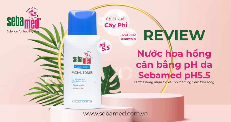 review nuoc hoa hong can bang pH da sebamed - 40 - Sebamed